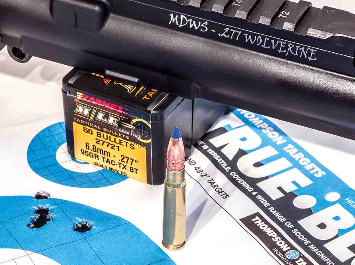 With handloads, the .277 Wolverine proved to be accurate at 100 yards.